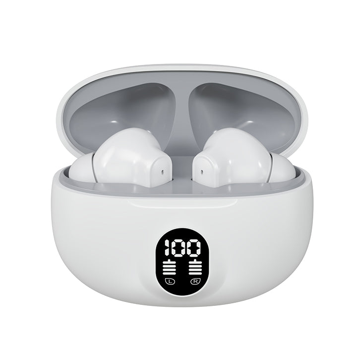 Stereo 895B Wireless Bluetooth Earbuds with Mic | LED Display | Type-C Fast Charging | Bluetooth 5.3