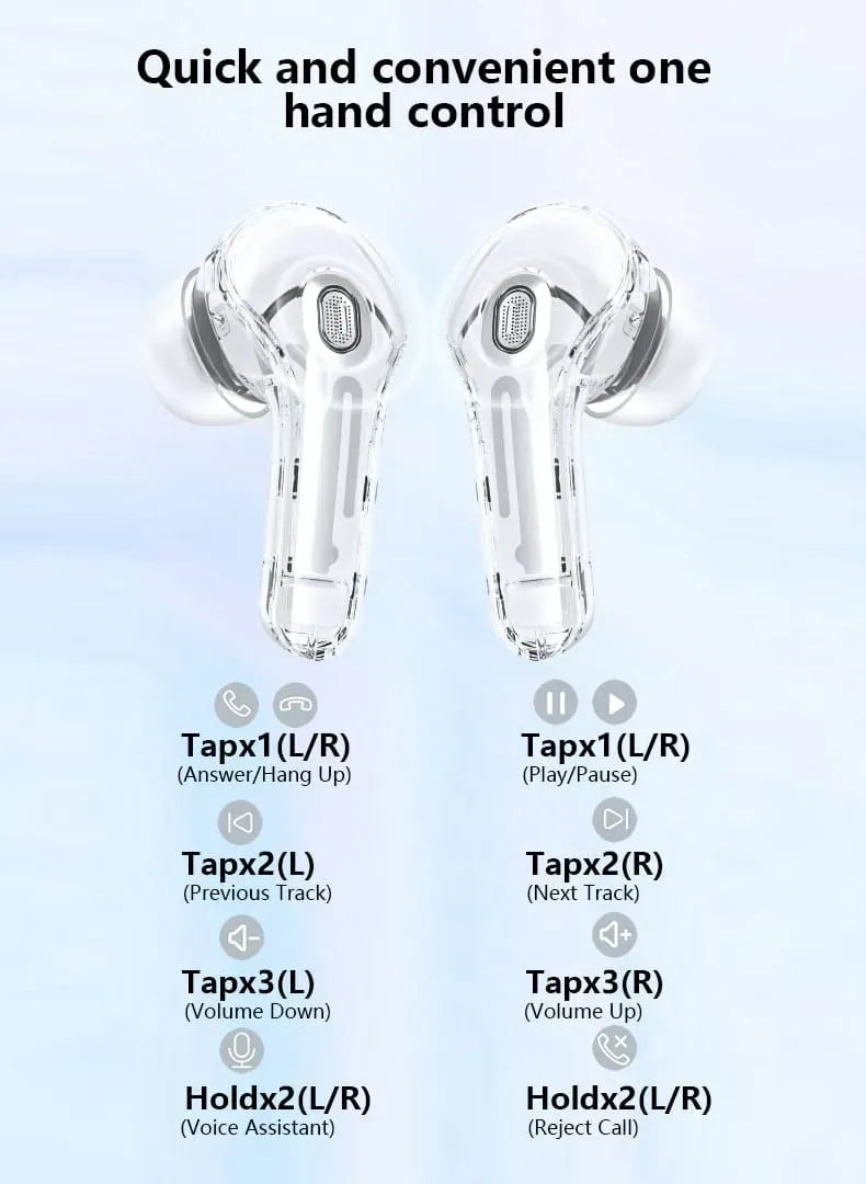 Air39 Wireless Earbuds | Bluetooth 5.3 | Clear Sound | Heavy Bass | Noise Reduction | LED Display