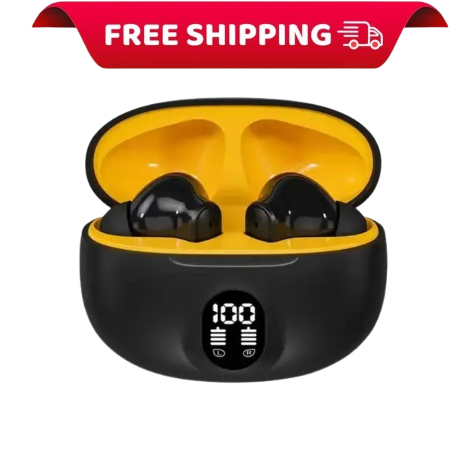 Stereo 895B Wireless Bluetooth Earbuds with Mic | LED Display | Type-C Fast Charging | Bluetooth 5.3